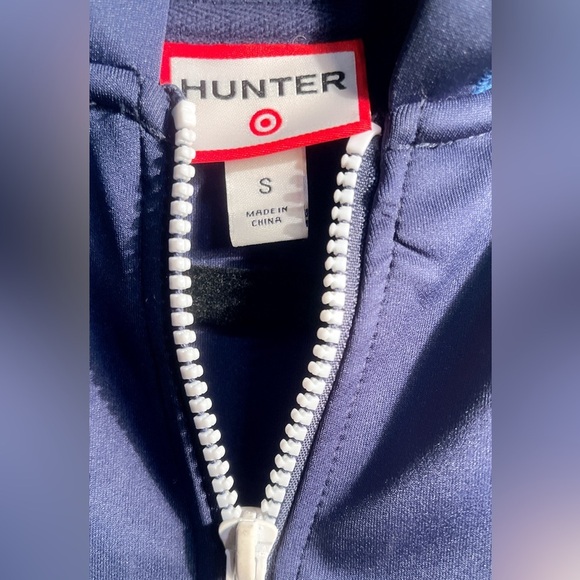 Hunter X Target full zip flared blue hooded mini casual Trendy polyester dress S - Picture 4 of 5